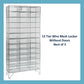 12 Compartment Mesh Lockers Without Doors