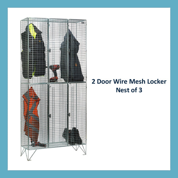 2 Door Mesh Lockers