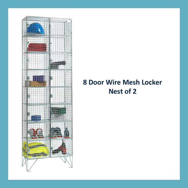 8 Door Mesh Lockers