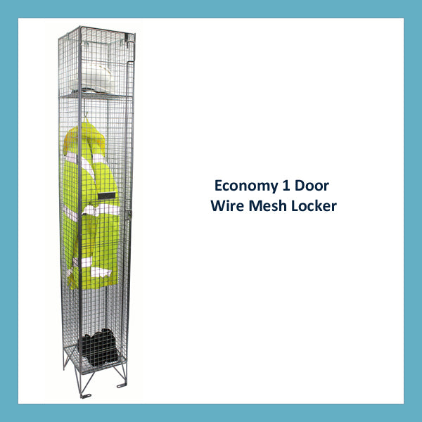 Economy 1 Door Wire Mesh Lockers